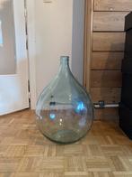 Grand vase bouteille en verre teinté, Maison & Meubles, Comme neuf, Enlèvement ou Envoi, Blanc, 50 à 75 cm