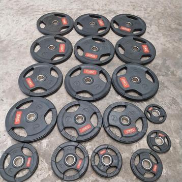 227.5 kilo Olympische urethane Gewichten set   nette staat  beschikbaar voor biedingen