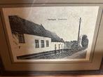 Gedrukte tekening/oude foto Oosthof Snellegem, Ophalen, Minder dan 50 cm, Gebruikt, Overige typen