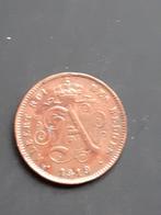 Oude Belgisch munten -Albert I - 2 Centiem 1919 Fr, Ophalen of Verzenden, Gebruikt