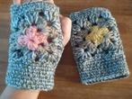 Grijs groene granny square wanten handschoenen handmade hand, Kleding | Dames, Mutsen, Sjaals en Handschoenen, Handmade, Verzenden