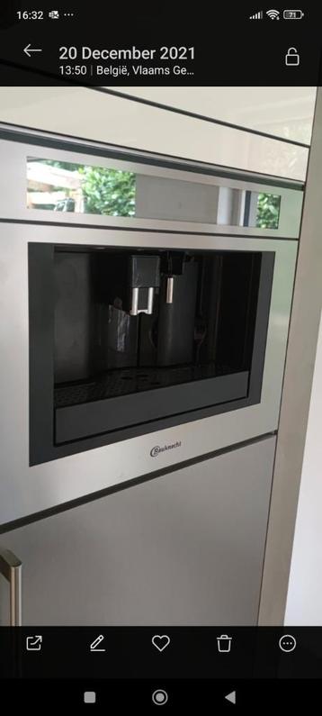 Inbouw koffiemachine BAUKNECHT, Elektronische apparatuur, Koffiezetapparaten, Ophalen, Koffiemachine