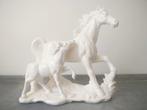 beeld paarden keramiek statue horses ceramic, Verzenden