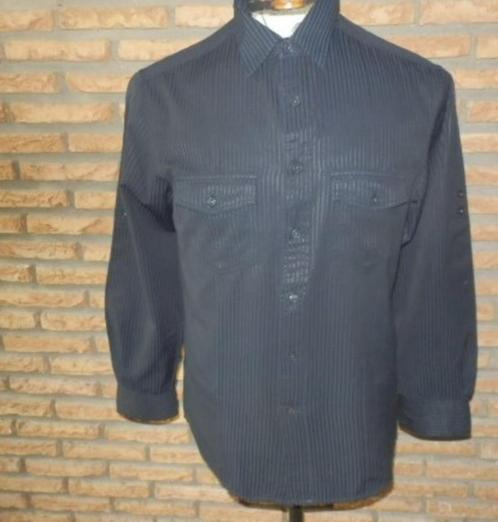 (35)- chemise homme t.M noire - DAPPER CLUB -, Kleding | Heren, Overhemden, Zo goed als nieuw, Halswijdte 39/40 (M), Zwart, Ophalen of Verzenden