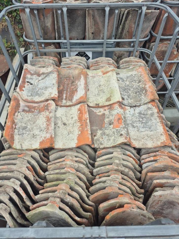 Boomse pannen allerlei(2.075 stuks), Doe-het-zelf en Bouw, Dakpannen en Dakbedekking, Gebruikt, Dakpannen, Steen of Klei, Rood