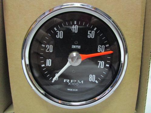 toerenteller Smiths 0-8000 rpm 80mm, Classic Mini ea..., Auto-onderdelen, Dashboard en Schakelaars, Mini, Oldtimer onderdelen