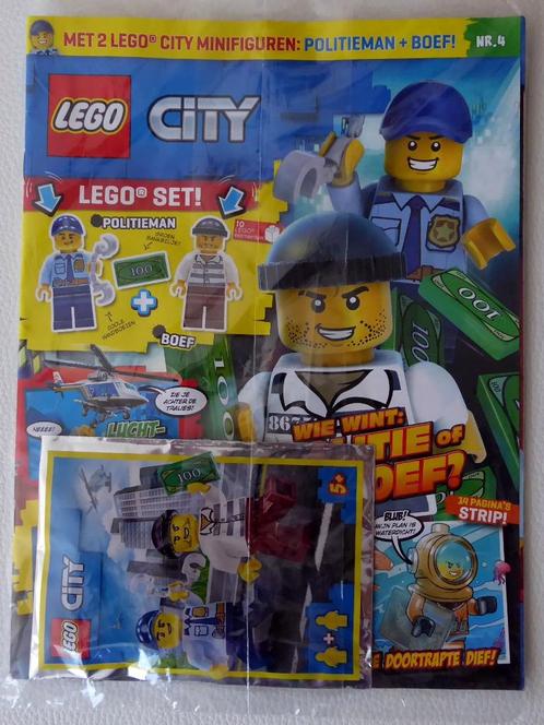 Album + 2 Lego City minifiguren: politieman + boef - 2020, Kinderen en Baby's, Speelgoed | Duplo en Lego, Nieuw, Lego, Ophalen of Verzenden