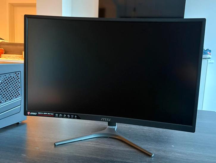 MSI Curved Gaming Monitor – 24 inch, 75 Hz, 1 ms, Computers en Software, Monitoren, Zo goed als nieuw, 61 t/m 100 Hz, DisplayPort