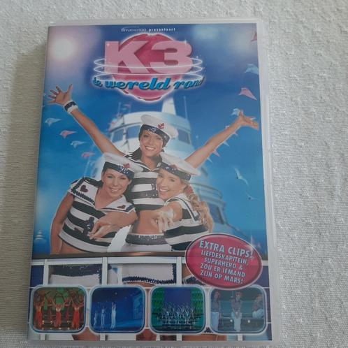 k3 - de wereld rond, Cd's en Dvd's, Dvd's | Kinderen en Jeugd, Zo goed als nieuw, Overige genres, Alle leeftijden, Ophalen of Verzenden