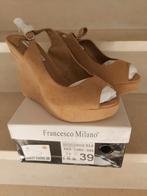Nieuwe schoenen Francesco Milano - Maat 39 - camel kleur, Nieuw, Ophalen of Verzenden