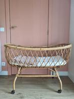 Vintage rotan wieg met Aerosleep matras, Berceau, Utilisé, Enlèvement ou Envoi