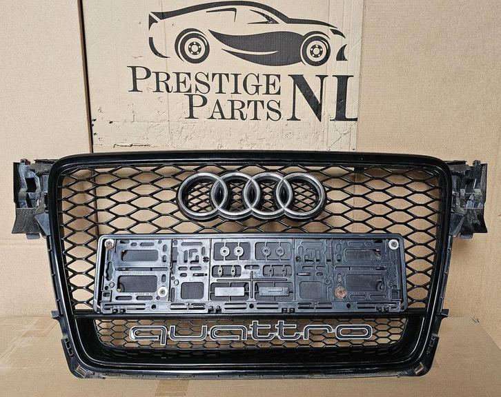 Grill AUDI A4 B8 8K RS LOOK RS4 bj.2007-2012 HOOGLANS ZWART, Auto-onderdelen, Carrosserie, Bumper, Voor, Gebruikt, Herkomst onderdeel bekend