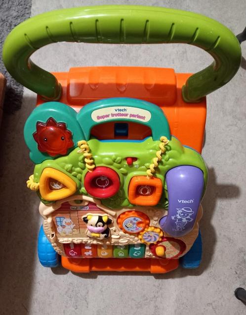 Oranje VTech 2-in-1 Super Talking Trotter, Kinderen en Baby's, Speelgoed | Vtech, Zo goed als nieuw, 6 maanden tot 2 jaar, Ophalen