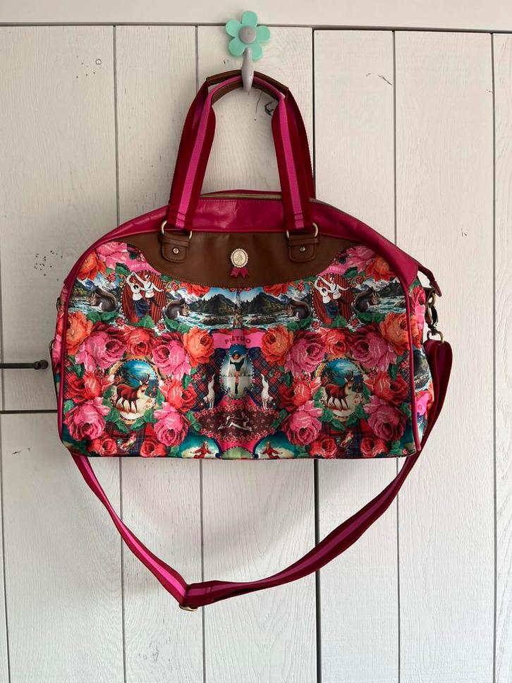 Weekendtas Pip Studio, Handtassen en Accessoires, Tassen | Reistassen en Weekendtassen, Zo goed als nieuw, Roze, Ophalen of Verzenden