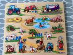 Houten inlegpuzzel boerderij, Ophalen of Verzenden, Gebruikt