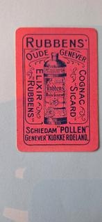 Speelkaart Zele  – Rubbens genever, roze_54, Ophalen of Verzenden, Gebruikt, Speelkaart(en)