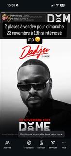 Concert dadju, Tickets & Billets, Deux personnes, Novembre