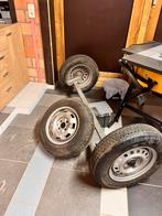 Essieu de torsion + 3 jantes avec pneu, Autos : Divers, Remorques Pièces, Enlèvement, Comme neuf