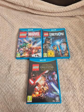 Set 3 Wii U-spellen: LEGO Star Wars, Marvel, Dimensions beschikbaar voor biedingen