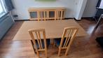 Eetkamer, dressoir, tafel, en 4 stoelen en lamp., Huis en Inrichting, Complete eetkamers, Ophalen, Zo goed als nieuw