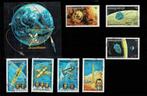 AZIË KAMPUCHEA (CAMBODJA) RUIMTEVAART 7 POSTZEGELS + 1 BLOKJ, Postzegels en Munten, Postzegels | Azië, Verzenden, Gestempeld