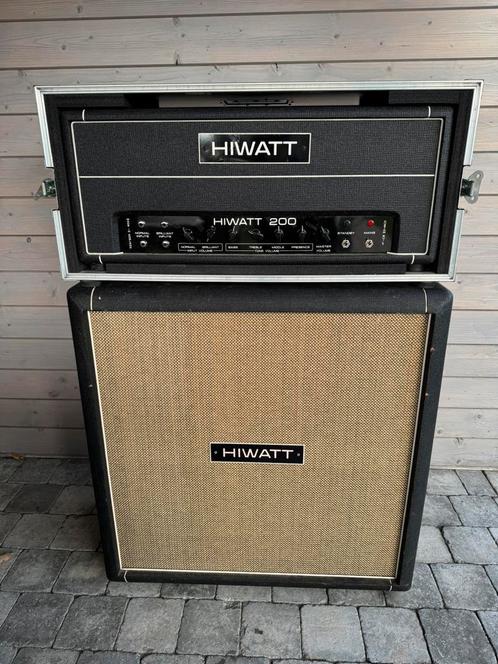 Hiwatt DR 201+cab 4x12”, Muziek en Instrumenten, Versterkers | Bas en Gitaar, Gebruikt, Basgitaar, 100 watt of meer, Ophalen