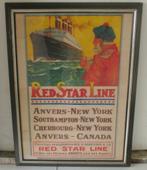 oude affiche Red Star Line Belgenland H. Cassiers, Ophalen