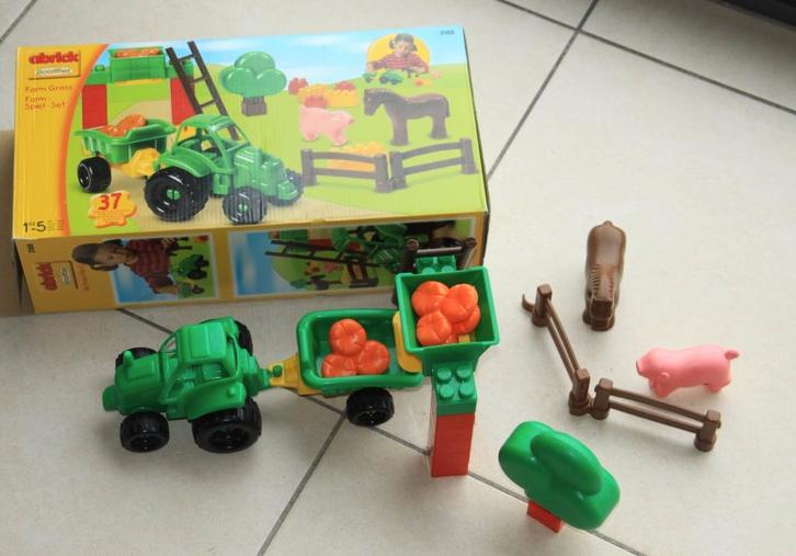 Abrick Boerderij + Brandweer Quad, Kinderen en Baby's, Speelgoed | Bouwstenen, Zo goed als nieuw, Abrick, Ophalen of Verzenden