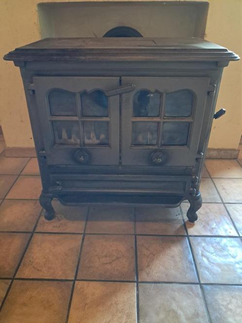Gietijzeren houtkachel, Doe-het-zelf en Bouw, Verwarming en Radiatoren, Gebruikt, Kachel, 30 tot 80 cm, 60 tot 150 cm, Ophalen