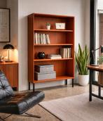 Prachtige vintage teakhouten boekenkast / vitrinekast, Enlèvement ou Envoi, Comme neuf, Teck, Avec tablette(s)