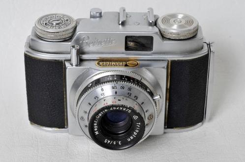 Beirette Junior II + Meyer Trioplan 45 mm 3,5-lens., Audio, Tv en Foto, Fotocamera's Analoog, Gebruikt, Compact, Ophalen of Verzenden