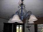 luster/hanglamp, Huis en Inrichting, Lampen | Hanglampen, Ophalen, Zo goed als nieuw, Glas