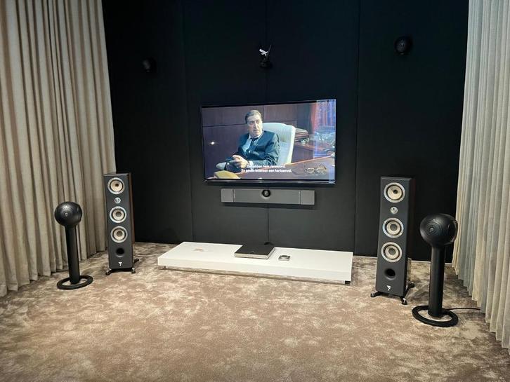 Devialet Phantom 108dB Stereo + Tree Stands, Audio, Tv en Foto, Luidsprekerboxen, Zo goed als nieuw, Front, Rear of Stereo speakers