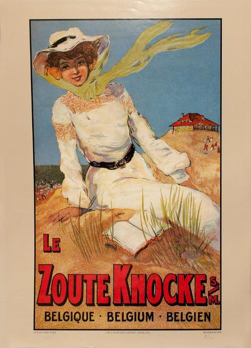 Affiche ancienne : « Le Zoute Knocke », Collections, Cartes postales | Belgique, Flandre Occidentale, Avant 1920, Enlèvement