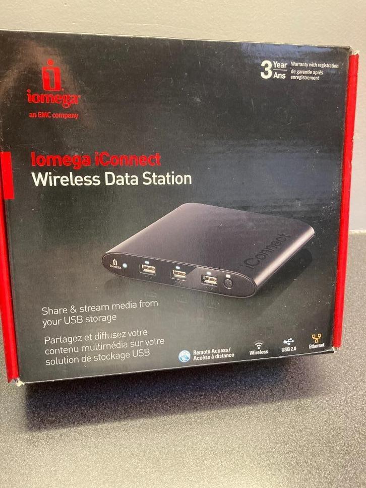 Iomega iConnect Wireless Data station, Audio, Tv en Foto, Mediaspelers, Gebruikt, Ophalen