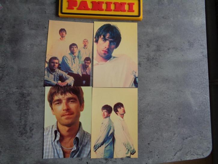 PANINI PRENTEN  POP SUPERSTARS OASIS CALLAGHER 4X ZELDZAAM, Hobby en Vrije tijd, Stickers en Plaatjes, Ophalen of Verzenden