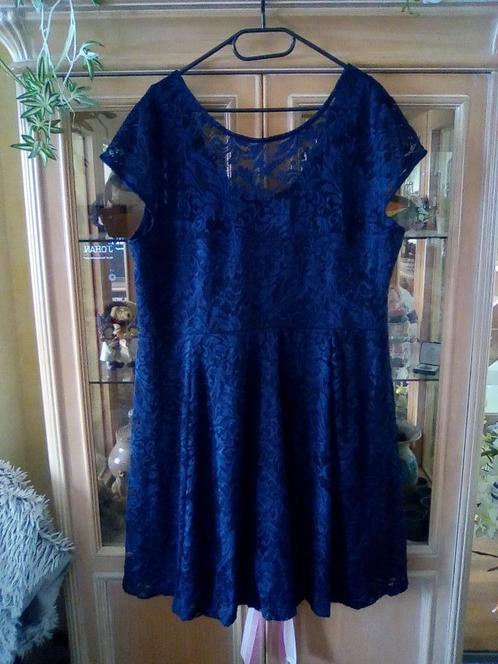 Marine blauw kanten zomerkleedje, Kleding | Dames, Jurken, Nieuw, Maat 46/48 (XL) of groter, Blauw, Ophalen of Verzenden