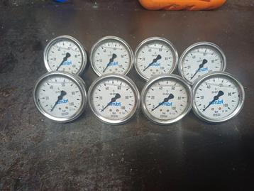 8x manometer 100bar beschikbaar voor biedingen