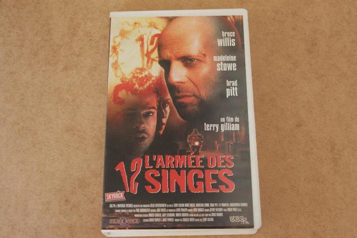 L'Armée des douze singes (12 Monkeys) - VHS, Cd's en Dvd's, VHS | Film, Gebruikt, Science Fiction en Fantasy, Vanaf 16 jaar, Ophalen of Verzenden