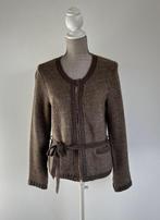 Gigue gilet cardigan vest beige / bruin - wol - maat 40, Kleding | Dames, Beige, Ophalen of Verzenden, Zo goed als nieuw, Gigue