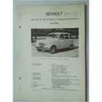 Renault R3 R4 Vraagbaak losbladig 1961-1963 #2 Nederlands, Utilisé, Enlèvement ou Envoi, Renault