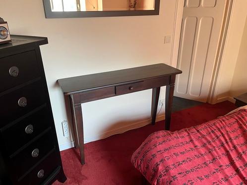 Console bois brun foncé, Huis en Inrichting, Tafels | Sidetables, Zo goed als nieuw, Ophalen