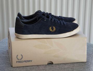 Fred Perry sneakers donkerblauw suede