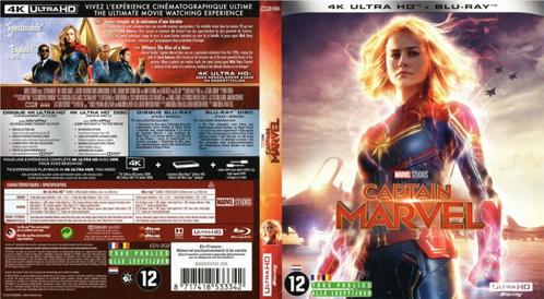 Captain Marvel (4k ultra hd + Blu-ray) nieuw, Cd's en Dvd's, Blu-ray, Zo goed als nieuw, Actie, Ophalen of Verzenden