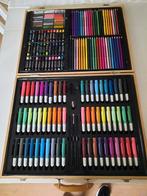 Tekendoos voor kinderen in houten koffer, Enlèvement, Comme neuf, Autres types