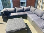 Loungeset tuin met kussens, Tuin en Terras, 5 zitplaatsen, Gebruikt, Bank, Ophalen of Verzenden