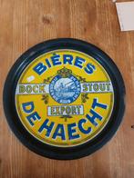 Plateau émaillé Bières DE HAECHT Bock Stout Export * Vintage, Verzamelen, Ophalen of Verzenden