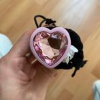 Plug Coeur Rose, Handtassen en Accessoires, Ringen, Verzenden, Zo goed als nieuw, Roze