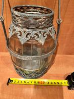 Mooi vintage kaarsenhouder om te zetten of te hangen, Gebruikt, Glas, Ophalen