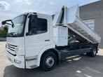 Mercedes Atego 1218 met koffer en containersysteem + contain, Te koop, Stof, Zwart, 2 zetels